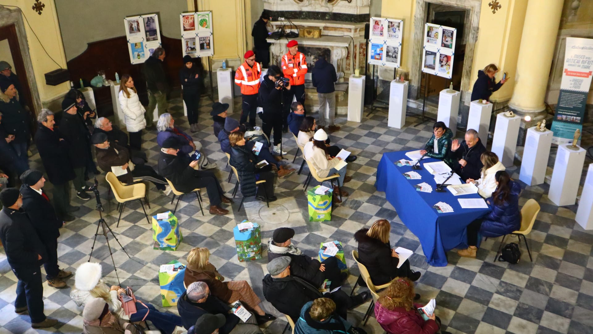 Inaugurazione mostra archeoplastica a Lucca nella chiesa di santa caterina