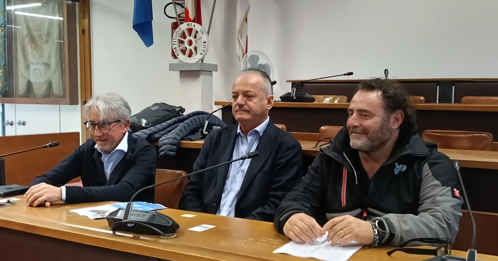 Direttore Petriccioli, presidente Sodini e dirigente Rocchi in commissione a Carrara