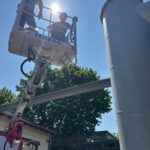 Lavori di manutenzione all'idrovora di Aulla