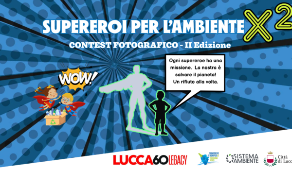 Supereroi per l'ambiente la locandina dell'iniziativa